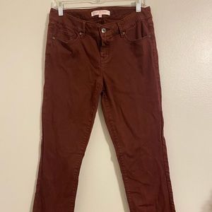 Maroon Skinny Jeans